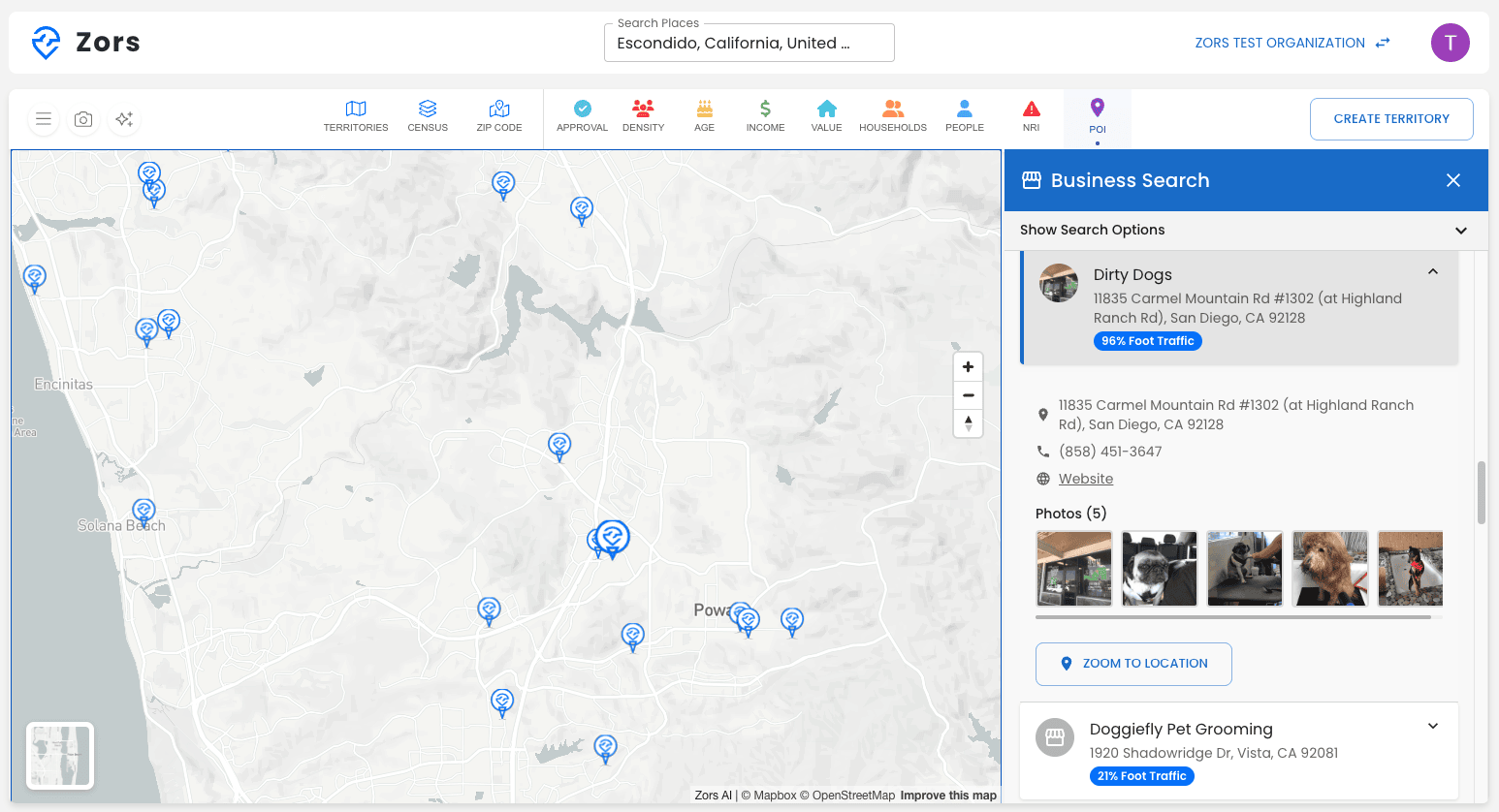 Business Intelligence & POI Search