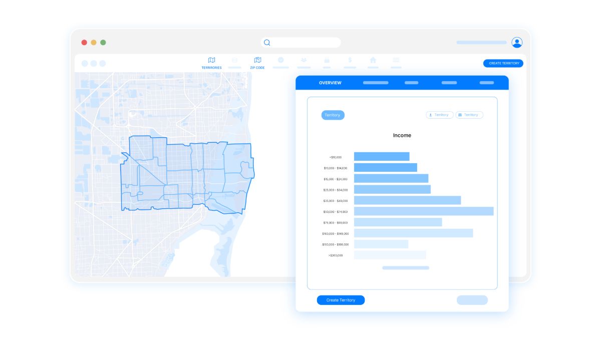 Population density map