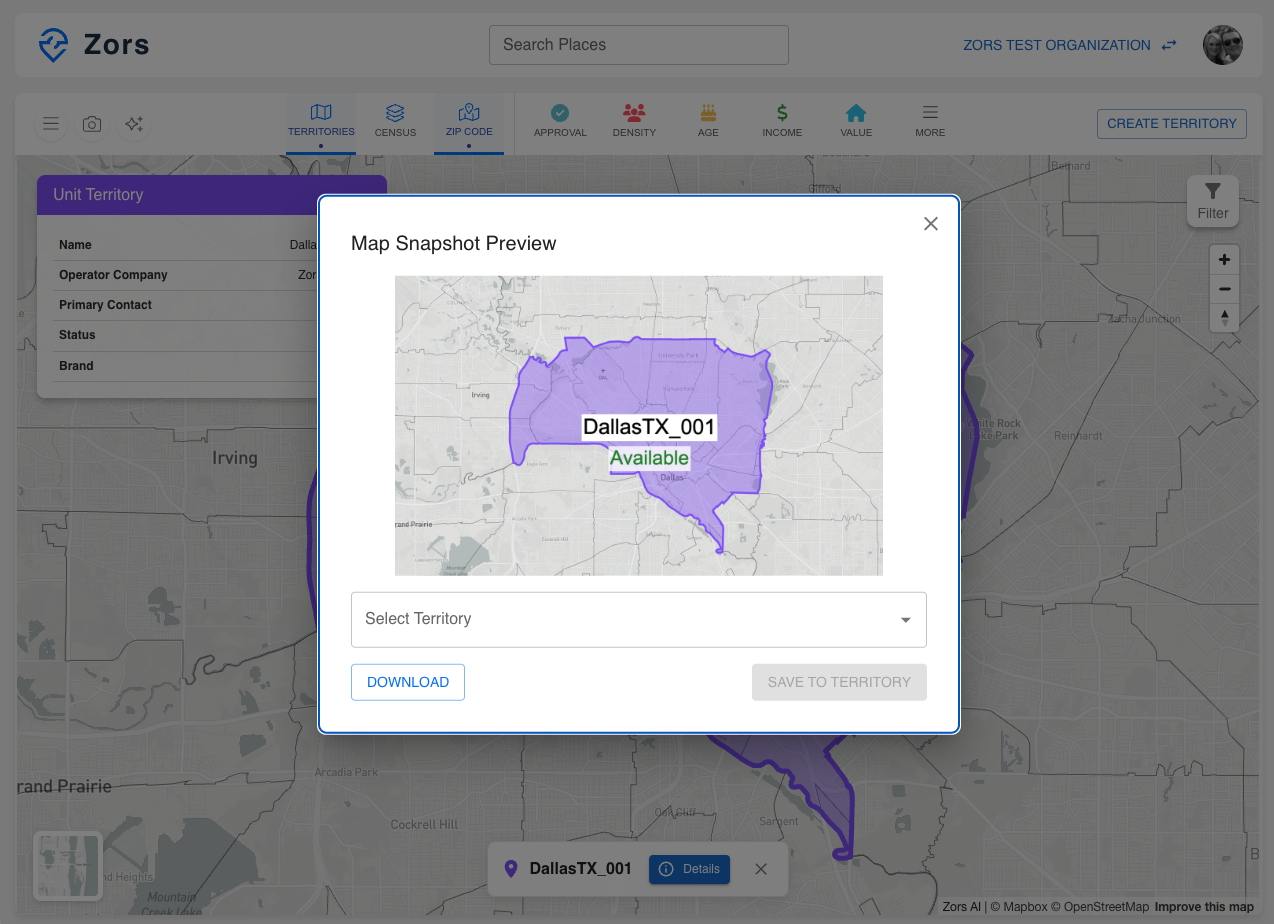 Custom map layout in report