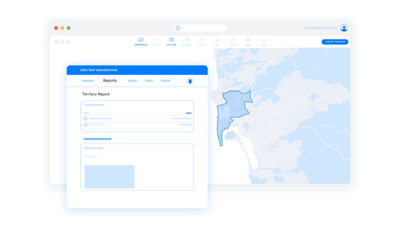 Census tract data table in report